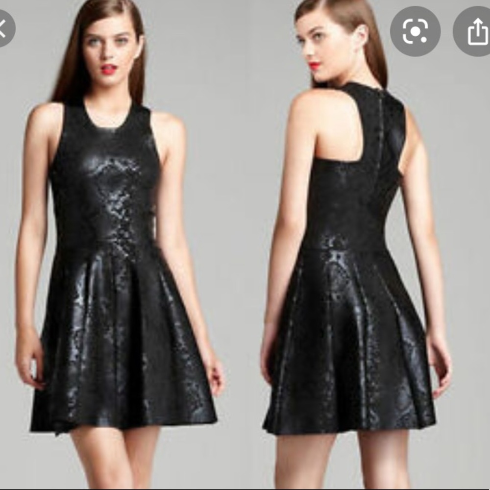 Parker Olida Python Gilded Dress